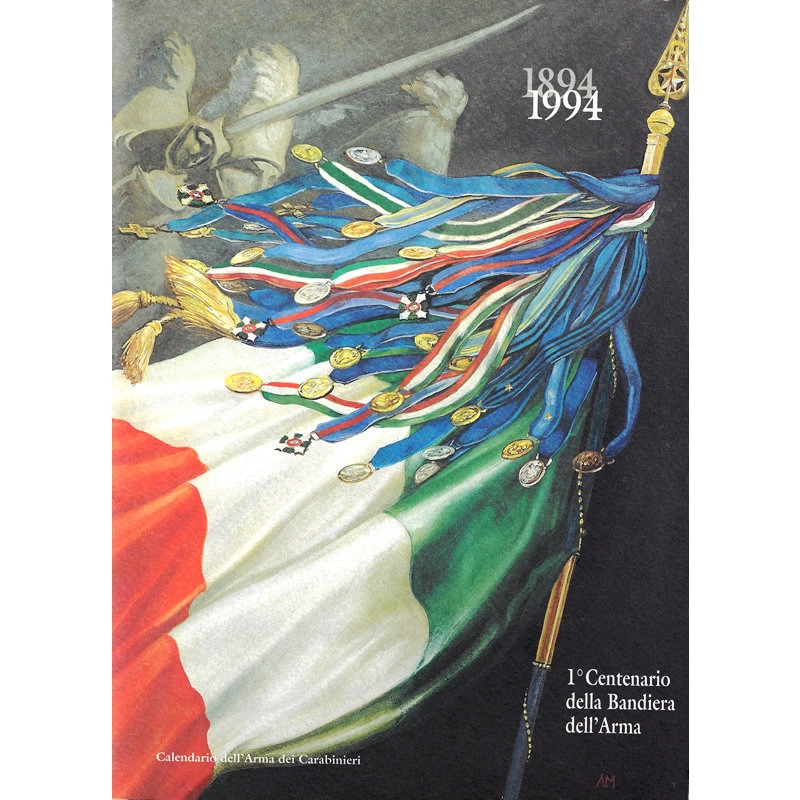 1994 * Calendario Arma dei Carabinieri 1° Centenario della Bandiera dell' Arma - Mynumi