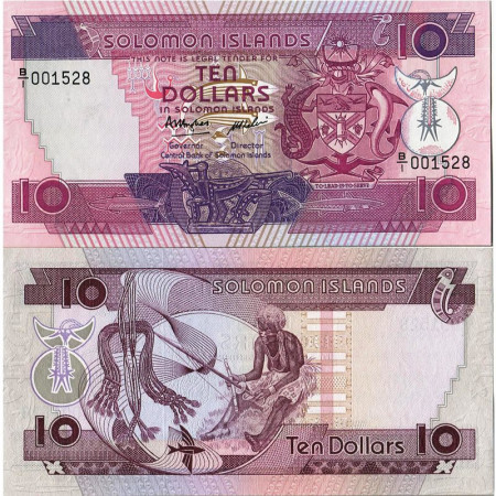 ND (1986) * Banknote Solomon Islands 10 Dollars "Weaver" (p15a) UNC