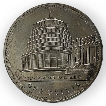 1978 * New Zeland 1 Dollar "Elizabeth II - Coronation Jubilee" (KM 47) UNC
