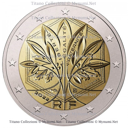 2022 * 2 Euro FRANCE "Tree of Life - Restyling, 2nd Series" UNC