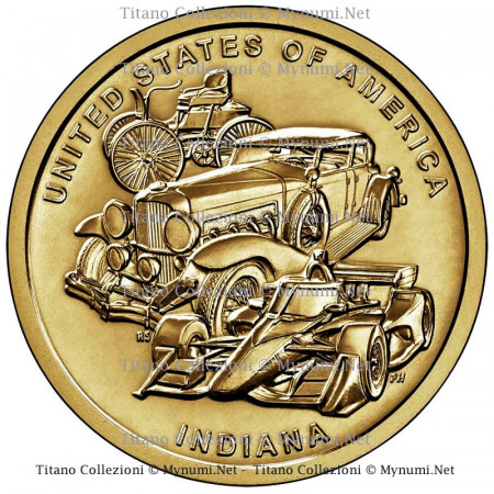 2023 * 1 Dollar United States "American Innovation - Indiana - Indiana - Automobile Industry" UNC