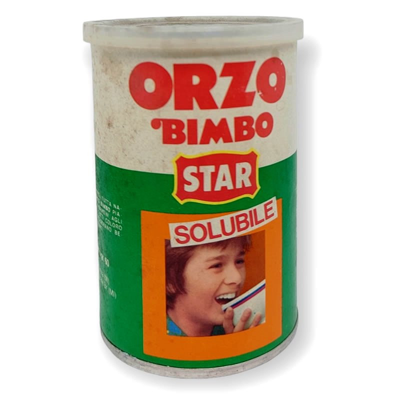 1970ca * Tin Jar, Box Orzo Bimbo, Star Solubile - Made in Italy (B) -  Mynumi