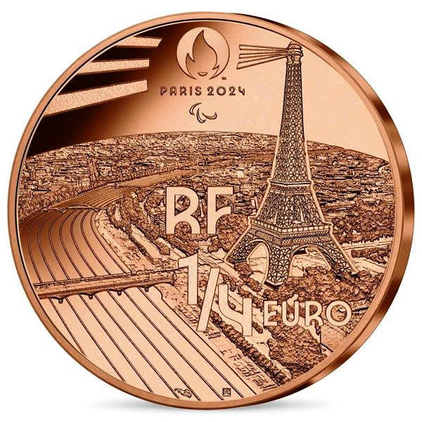 2021 * 1/4 Euro FRANCE "Summer Olympic Paris 2024 Natation" UNC Mynumi