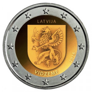 Lettland 1 Euro 2016 UNC