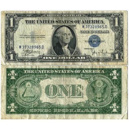 1935 C * Billet États-Unis d'Amérique 1 Dollar "Washington - Silver Certificate" (p416c) TB