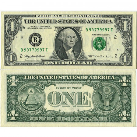 1995 * Billet États-Unis d'Amérique 1 Dollars "Washington - B - New York" (p496) NEUF