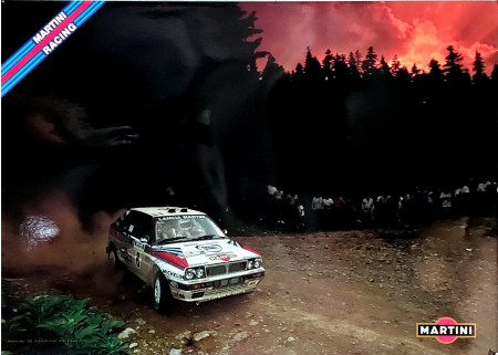 1989 * Cartel Original "Lancia Delta Martini Racing, Didier Auriol, Acropolis Rally" (A)