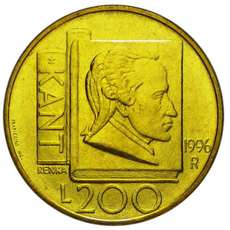 1996 * 200 Lire San Marino "Immanuel Kant" (KM 356) FDC