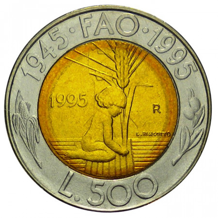 1995 * 500 lire San Marino 50 Aniversario F.A.O.