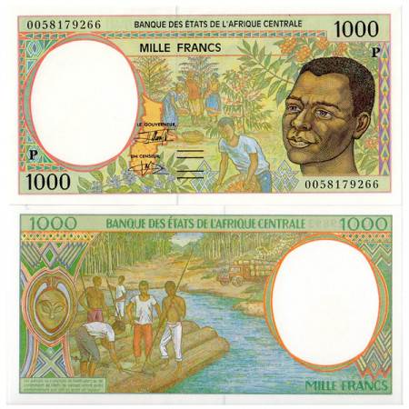 2000 P * Billete Estados África Central "Chad" 1000 francos SC