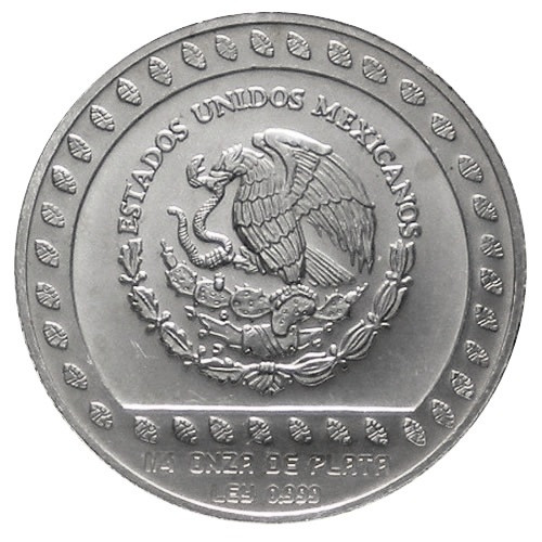 1992 * 25 pesos 1/4 OZ Mexico guerrero águila - Mynumi