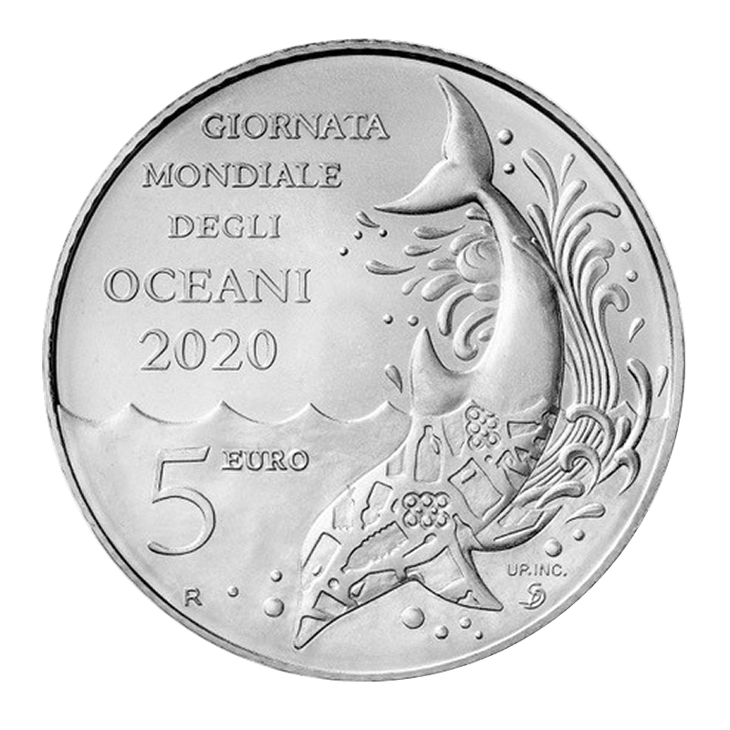 2020 5 Euro San Marino World Oceans Day Bu Mynumi