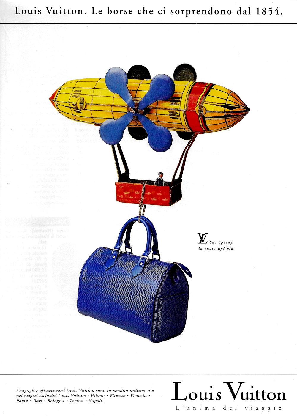 1990 LOUIS VUITTON Luggage & Accessories Jean Lariviere Photo PRINT AD