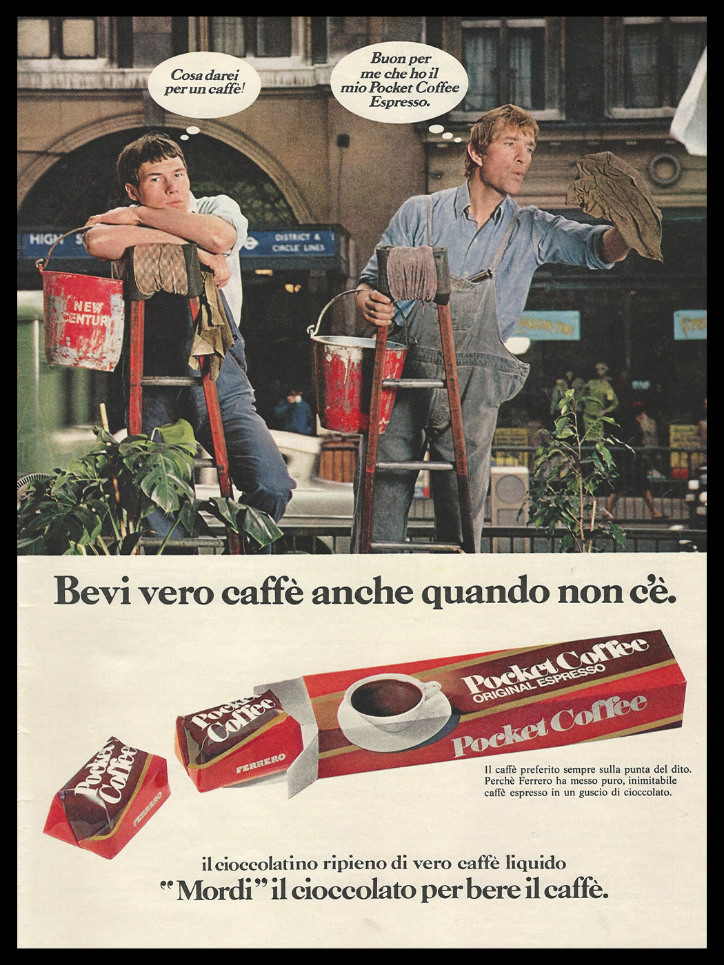 Posters - # POCKET COFFEE FERRERO 1960s Advert Pubblicità